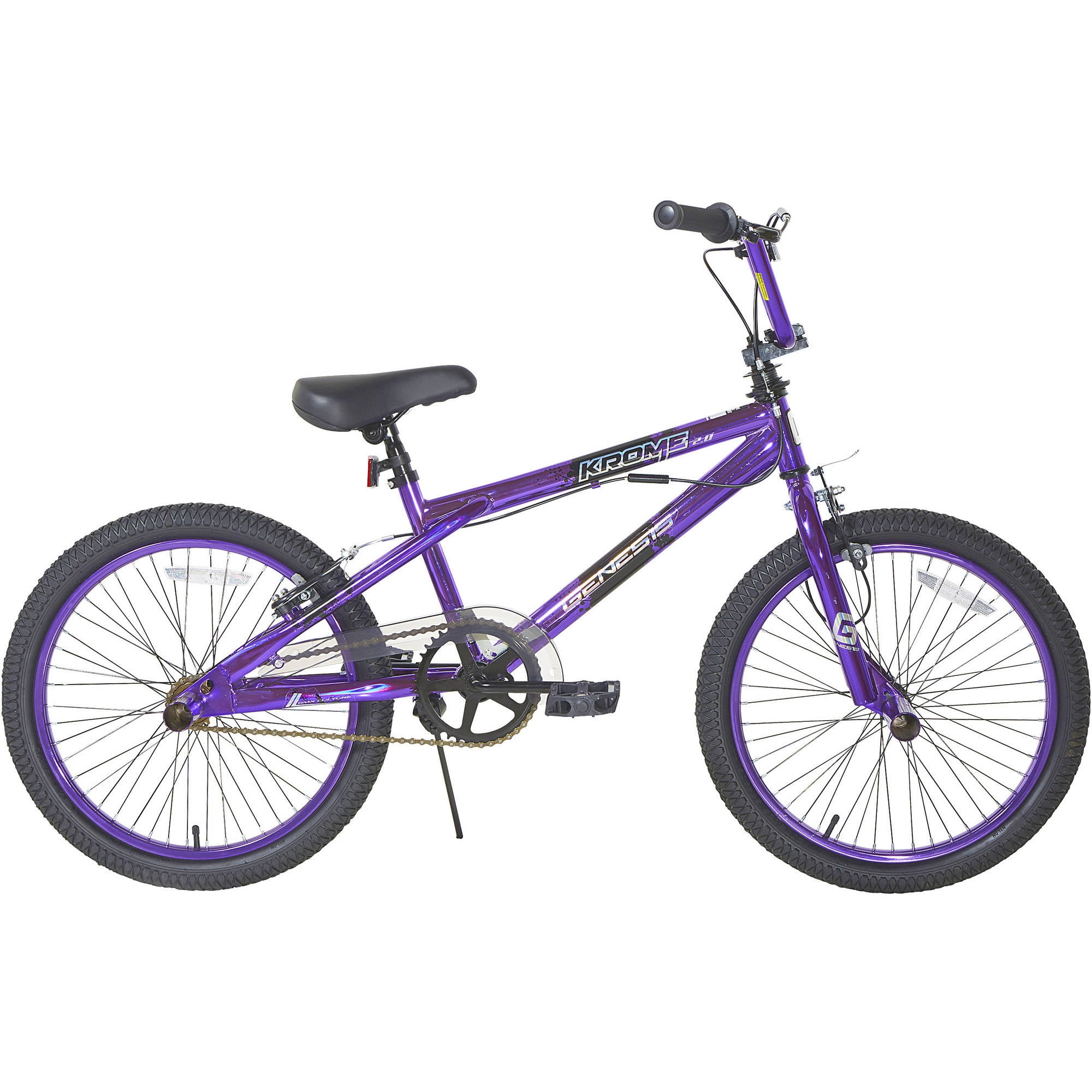 Genesis Krome Boys' 20" BMX Bike, Purple, 5-7 Years