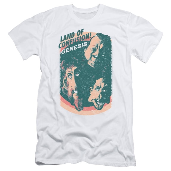 Genesis Land Of Confusion Adult 30/1 T-Shirt White