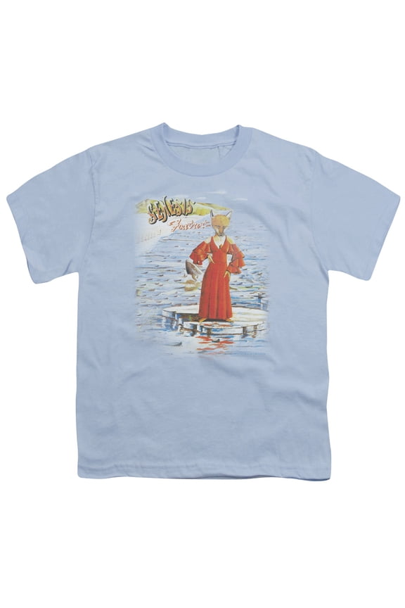 Sportswear PERRY258-YT-1 Genesis Large Foxtrot Youth Short Sleeve T-Shirt, Light Blue - Small