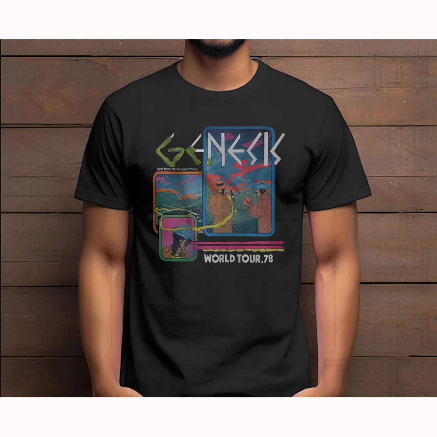 Genesis Live in Concert WORLD TOUR 78 Phil Collins Tony Banks T shirt