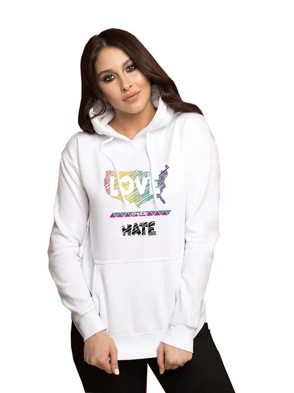 Genesis & Luke Cotton and Polyester Material Love Over Hate White ...