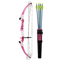 Genesis Mini, Youth Compound Bow & Arrow Kit, Draw Hand-Right, Pink