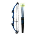 thumbnail image 1 of Genesis Mini, Youth Compound Bow & Arrow Set, Draw Hand-Right, Blue, 1 of 13