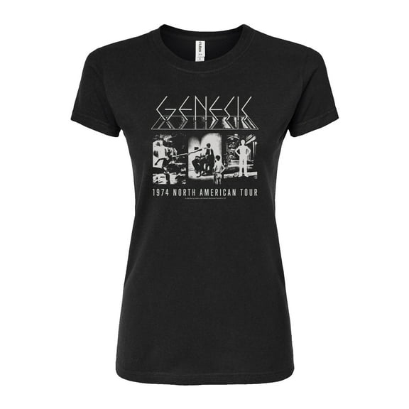 Genesis - North American Tour 74 - Juniors Fitted Graphic T-Shirt