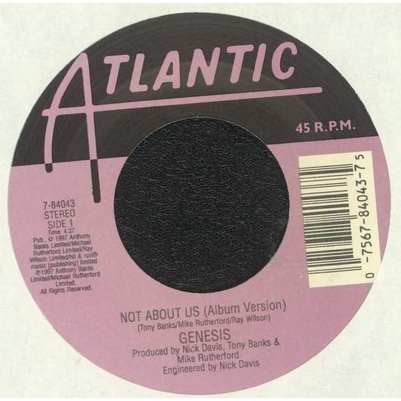 Genesis - Not About Us - 7"