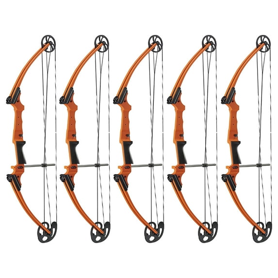 Genesis Original Archery Adjustable Right Handed Bow, Orange (5 Pack)