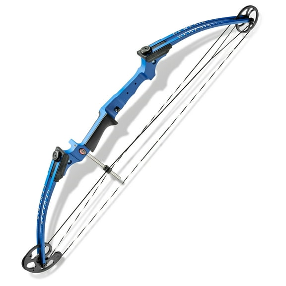 Genesis Original Archery Compound Bow Adjustable Size, Draw Hand-Left, Blue