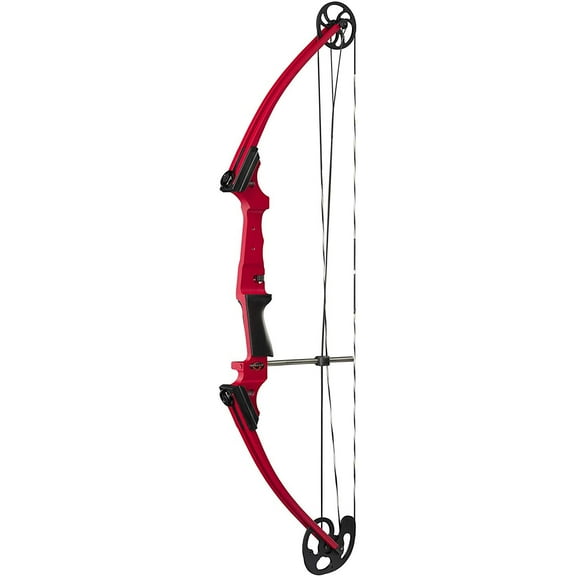 Genesis Original Archery Compound Bow Adjustable Size,Left Handed, Red