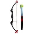 thumbnail image 1 of Open Box Genesis Original Archery Compound Bow/Arrow Set, Left Handed, Black, 1 of 6