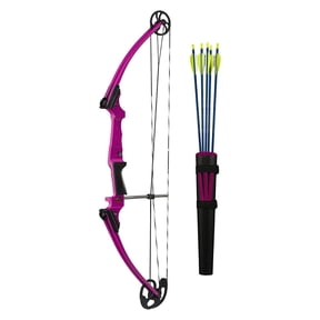 Open Box Genesis Original Archery Compound Bow/Arrow Set, Left Handed, Purple