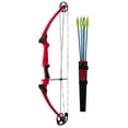 thumbnail image 1 of Genesis Original Archery Compound Bow and Arrow Set, Draw Hand-Right, Red, 1 of 10