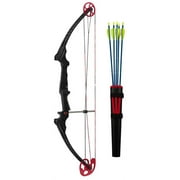 Genesis Original Compound Archery Kit w/ Arrows, Bow, Quiver, Left Handed, Black