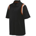 thumbnail image 1 of AUGUSTA SPORTSWEAR GENESIS POLO, XL, BLACK/ORANGE/WHITE, 1 of 2