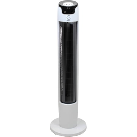Genesis G5 Tower Fan, 43"H x 11"W x 10"D, White