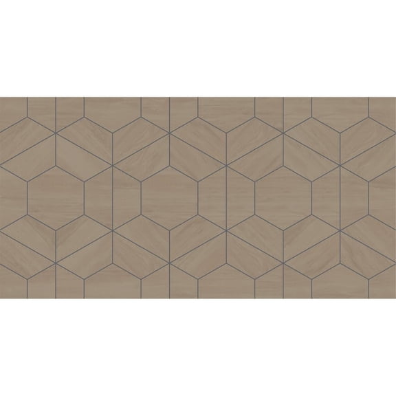 Genesis Products 494039 Revive Backsplash - 18" x 24", Wooden Oak Hexagon