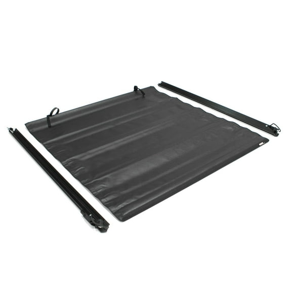 Genesis Roll Up Tonneau Black Leather Look Fits select: 2007-2021 TOYOTA TUNDRA