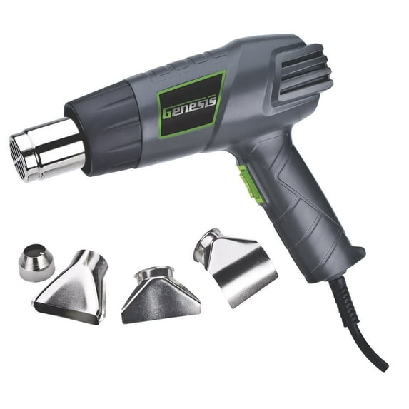Genesis SulCXy Dual Temperature Heat Gun Kit GHG1500A - Four Nozzle Attachments - 3 Units