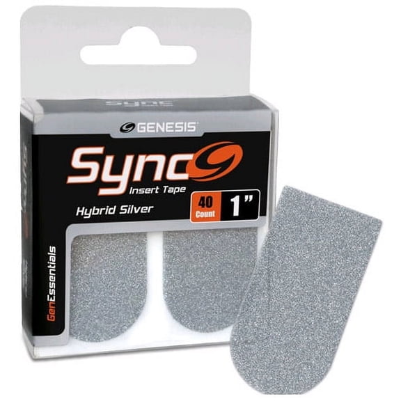 Genesis Sync Silver 1" Insert Tape 40ct
