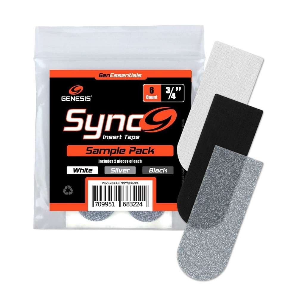 Genesis Sync Bowling Grip Tape - 40 Pieces, Silver, 3/4 Inch Width For Better Control