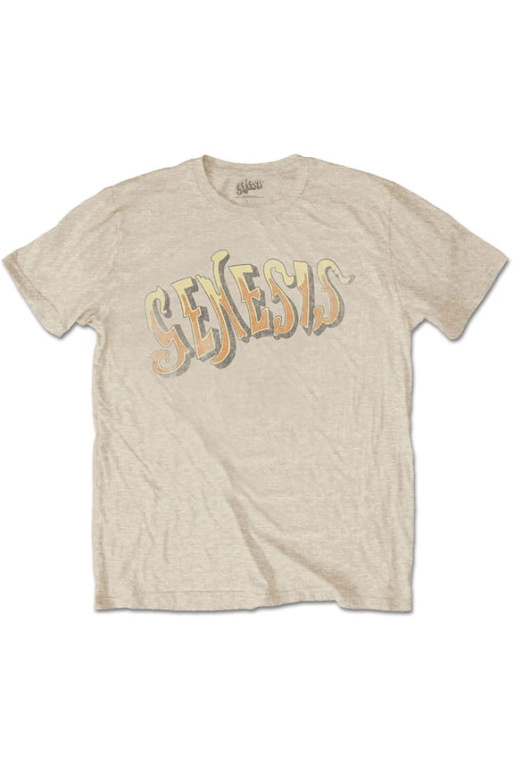 Genesis Unisex T-Shirt Vintage Logo - Golden (Large)