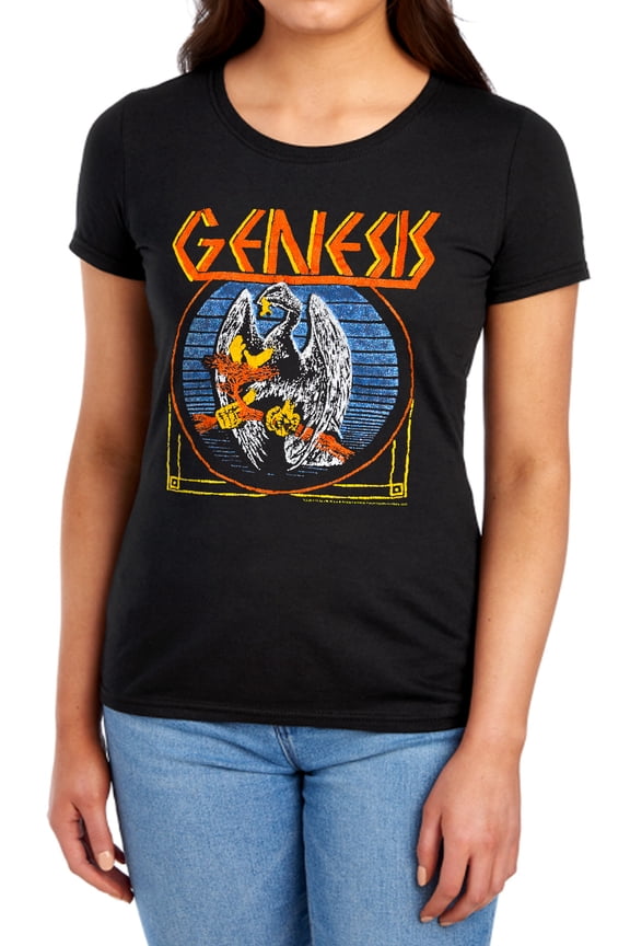 Genesis Vintage Bird Women's T Shirt, Black, Small