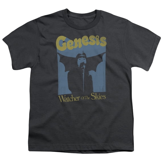 Genesis Watcher Of The Skies Youth 18/1 T-Shirt Charcoal
