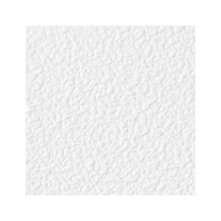 Genesis White Stucco Pro Ceiling Tiles - Easy Drop-in Installation – Waterproof, Washable and Fire-Rated - High-Grade PVC to Prevent Breakage (6" x 6" Sample)