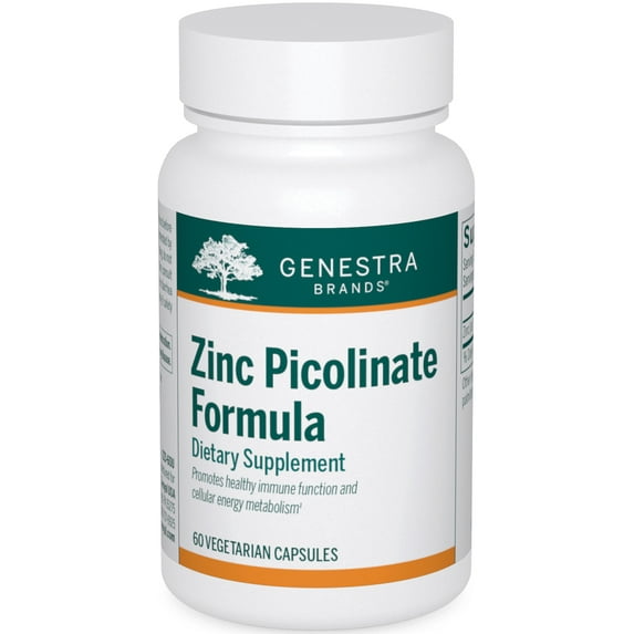 Genestra Brands Zinc Picolinate Formula | Supports Immunity, Skin, and Connective Tissue Formation | 60 Capsules