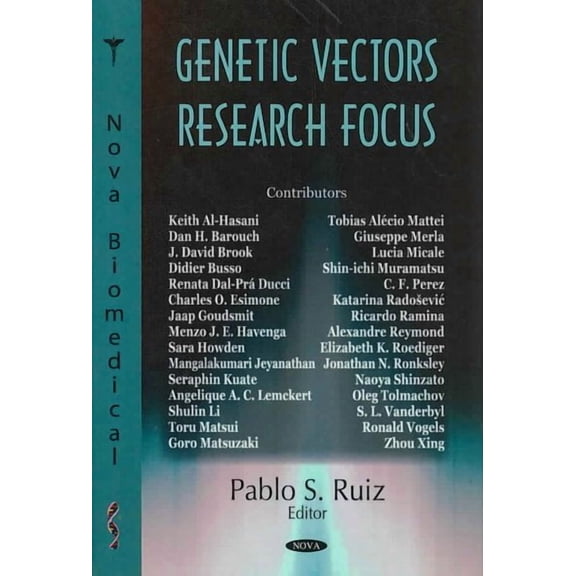 Genetic Vectors Research Focus by Pablo S. Ruiz (Hardcover) (2008) (New)