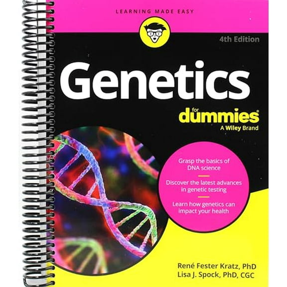 Genetics for Dummies, (Spiral Bound)