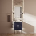 thumbnail image 1 of Geneva 24 in. W Navy Blue Bath Vanity and White Quartz Top, 1 of 11