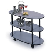 Geneva 36300 Round 3-Shelf Open Service Cart