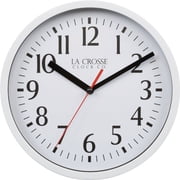 Geneva Clock Company Advance Analog Hanging Wall Clock, 8", White