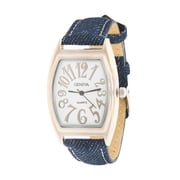 Geneva Blue Denim Womens 32mm Fashion Watch