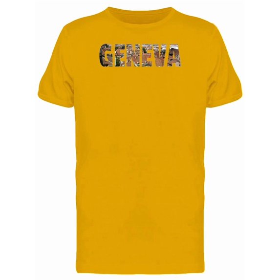 Geneva City Name With Photo Tee Men's -Image by Shutterstock