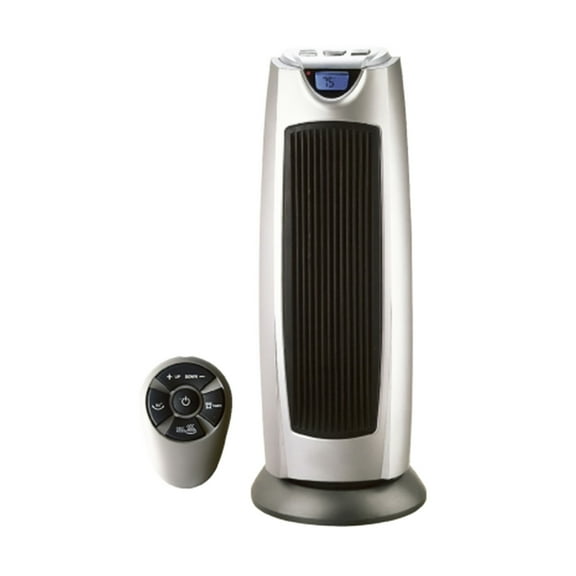 Geneva Industrial Ceramic Oscillating Tower Heater 2 Setting Fan w/ Remote