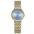 thumbnail image 1 of Geneva Ladies Two Tone Tone 30mm Genuine Diamond Metalized Glass Bezel Adjustable Bracelet Watch, 1 of 3