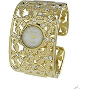 Geneva Platinum Womens Cuff Metal Watch 8668