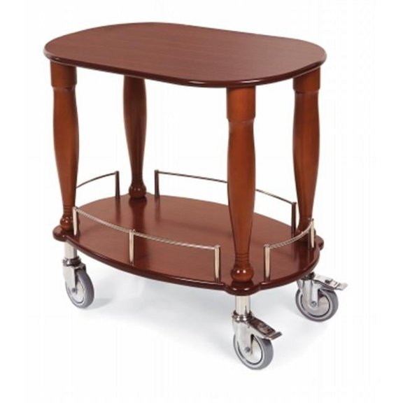 Geneva Signature 2-Shelf Serving Cart - Bordeaux