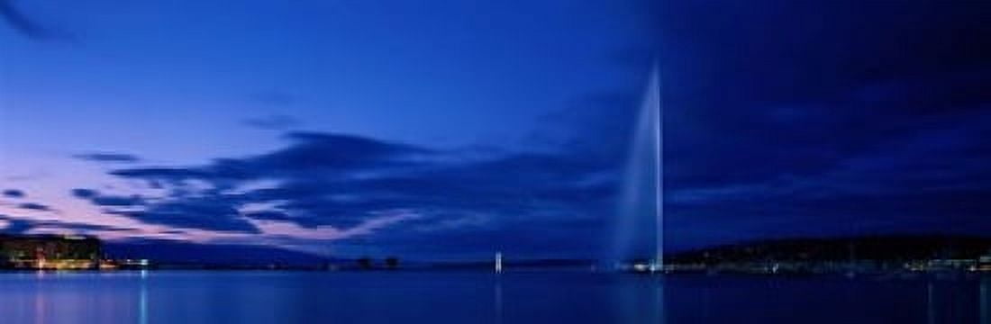 Geneva Switzerland Canvas Art - Panoramic Images (18 x 6)
