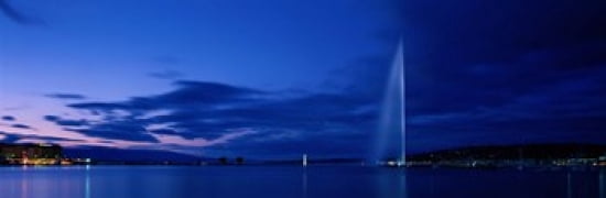 Geneva Switzerland Canvas Art - Panoramic Images (36 x 12)