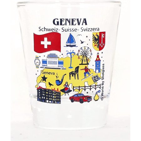 Geneva Switzerland Great Swiss Cities Collection Shot Glass