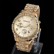 Geneva Women Fashion Luxury Crystal Quartz Watch watch for men