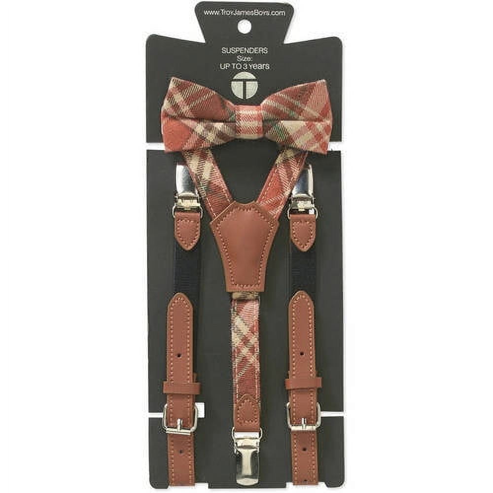 Genevieve Goings Collection Boys Burnt Orange Bow Tie and Leather