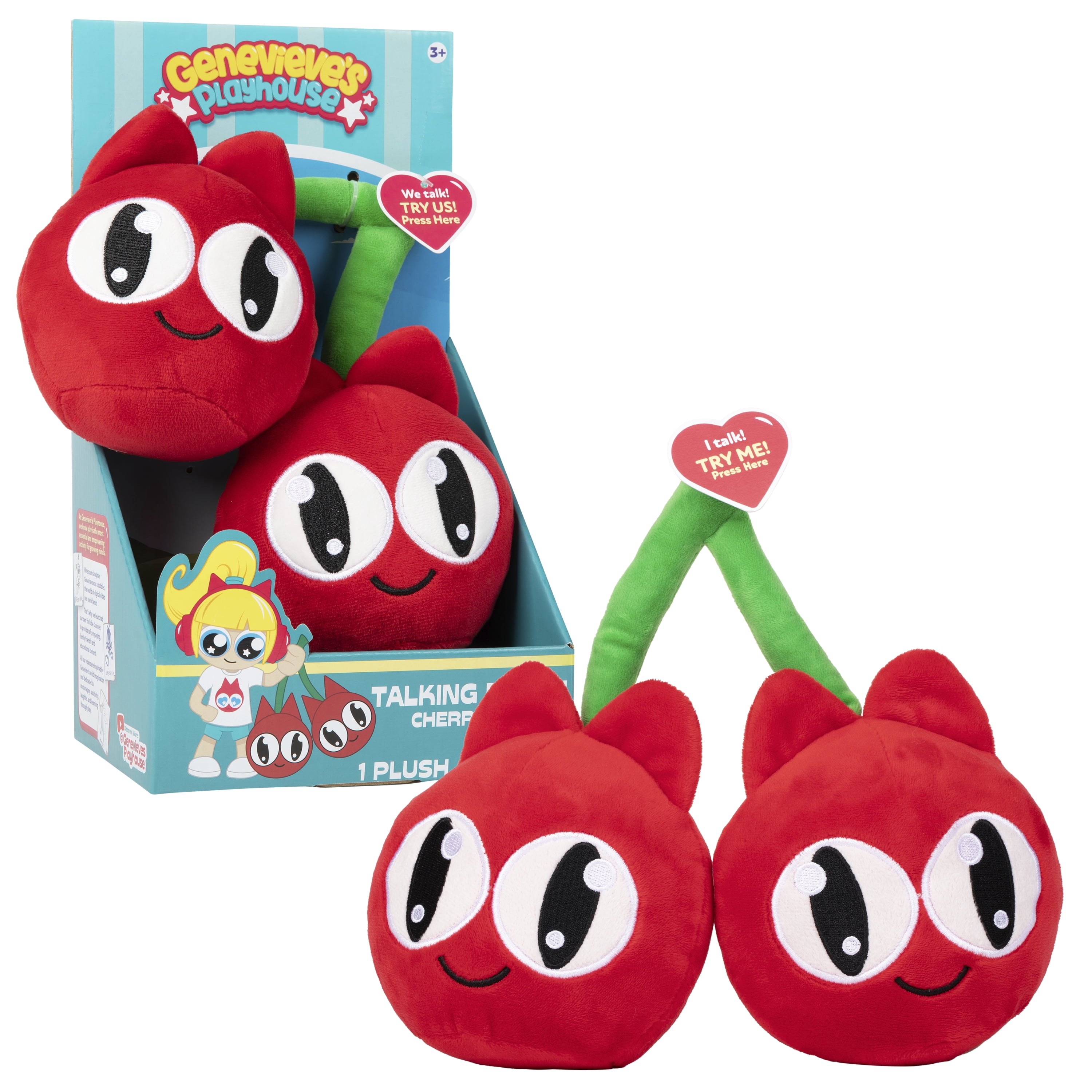 Genevieve's Playhouse Cherry Cat Talking Plush