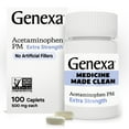 thumbnail image 1 of Genexa Clean Acetaminophen Extra Strength Pain Relief, Dye Free, 500mg Caplets, 100 ct, 1 of 7