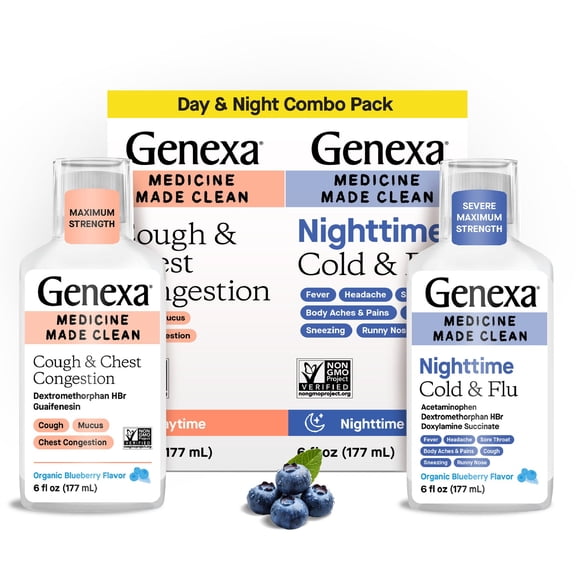 Genexa Cough Chest Day Nite 12 Fl Oz