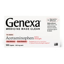 Genexa Extra Strength Acetaminophen Pain & Fever Relief Caplets, 500 mg, 100 Ct