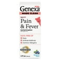 thumbnail image 1 of Genexa Kids’ Clean Pain & Fever Acetaminophen, Dye Free, Organic Blueberry, 4 fl oz, 1 of 10