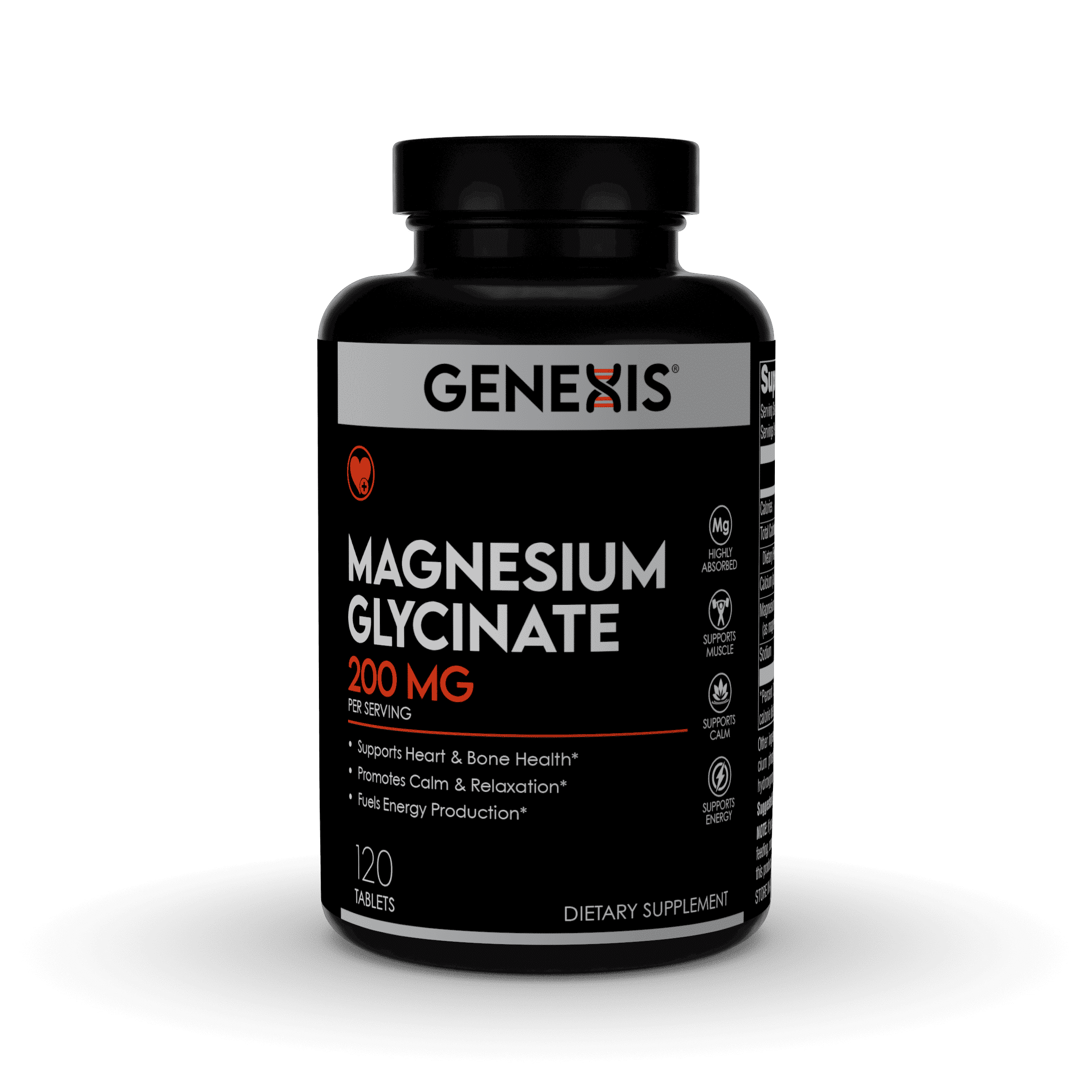 Genexis Magnesium Glycinate 200mg – High Absorption Magnesium